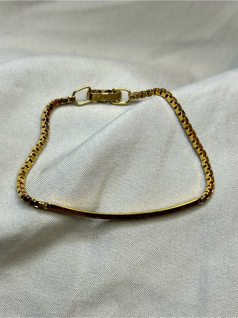 Elegant Gold-Tone Avon Bar Bracelet